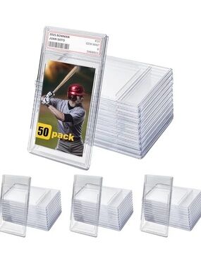 Clear Plastic Sports Card Sleeves - 50 Pack